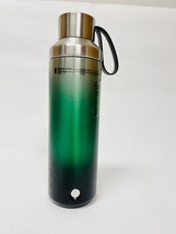 Starbucks Green Water Bottle Carabiner Hook 20oz 3 Piece Steel Tumbler Thermos - £46.68 GBP