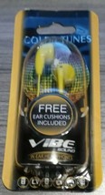 Yellow Earphones Color Tunes Vibe Sound In-Ear Headphones New - £1.53 GBP