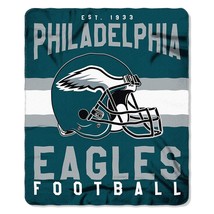 NFL Philadelphia Eagles Rolled Fleece Blanket Singular Design 50&quot; by 60&quot; - £19.14 GBP