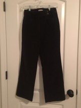 Talbots Women&#39;s Blue Corduroy Pants Zip Button Pockets Straight Fit Size 2 - £30.12 GBP