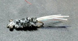 2021, Weighted Black/Silver- White Tail, Jig Fly, ( Crappie) Size 6 ,Sol... - £4.50 GBP