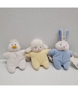 Vintage PJ Toys 4&quot; Baby Animals - Lamb, Bunny &amp; Chick Pajamas Beanbag Plush - $33.69 CAD