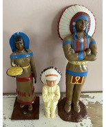 Vintage 1960s Pyro Model Indian Chief &amp; Woman W/ Calumet Baking Soda Chi... - $1,075.70 MXN