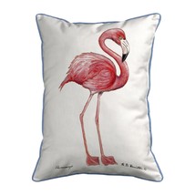 Betsy Drake Flamingo Large Pillow 16x20 - £42.80 GBP