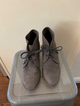 EUC JCREW Macalister Gray Suede Wedge Bootie SZ 8 - $54.45