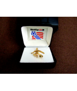 1994 WORLD CUP &quot; CHAMPION BRAZIL &quot; PLAYERS PIN IN ORIGINAL BOX GOLD PLAT... - £116.76 GBP