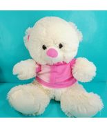 Teddy Bear Light Brown Pink Nose Ears Stuffed Animal Plush 14” Large Sof... - €14,44 EUR