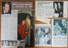 Rex harrison spanish clippings 1960s/90s photos vintage magazine ACTOR CINEMA - £5.20 GBP
