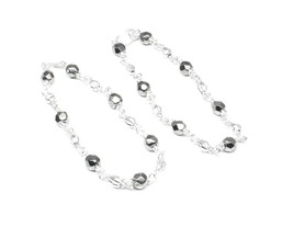 925 Sterling Silver Indian nazaria black beads bracelet for babies - $45.14