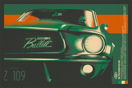 Bullitt Steve McQueen Movie Danny Haas Poster Giclee Print Art 36x24 Mondo - £94.35 GBP