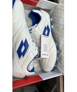Lotto Stadio 200 III FG Soccer Cleats Size 11.5 White Blue K Leather For... - $59.39