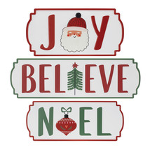 Metal Holiday Sentiment Plaque (Set of 3) - $1,148.59 MXN