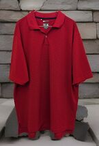 Adidas Climalite Red Striped Golf Polo Shirt Mens Size XL - $16.78
