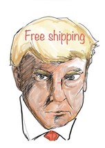 Donald Trump Mugshot sketch, 8 1/2 x 11 glossy paper ready to frame - £7.88 GBP