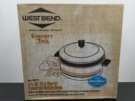 West Bend Country Inn 5.5 Qt Covered Non-Stick Dutch Oven Pot No 2977 SEALED NEW - £38.65 GBP