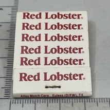 Vintage Matchbook  Red Lobster Restaurant  gmg  Unstruck - £9.89 GBP