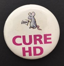 Cure HD Vintage Retro Button Pin Mouse Holding Paper 2&quot; - £8.65 GBP