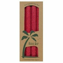 Aloha Bay Palm Tapers Red - 4 Candles - £9.96 GBP