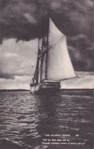 Sail Boat Atlantic Ocean Maine ME Wiscasset 1938 Postcard C23 - £2.34 GBP