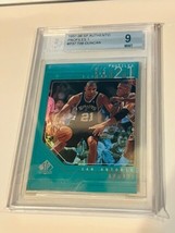 Tim Duncan Rookie Card RC 1997 SP Authentic Profiles refractor BGS 9 Spurs P37  - $148.50