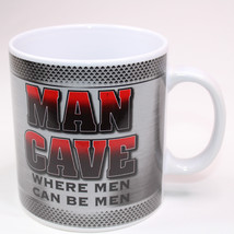 2016 Bay Island Man Cave Beer Coffee Tea Cup Ceramic Mug 24oz Red Gray B... - $13.08