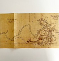Map Brown&#39;s Ferry Tenn Civil War Reproduction 14 x 8.25&quot; Military Histor... - $19.99