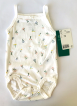 H&amp;M 2-4 Month Baby Girl Basic Organic Cotton Summer One Piece Outfit Flowers - £10.78 GBP