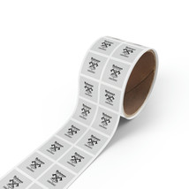 Lossy custom square sticker labels bopp scratch resistant water proof 50 100 or 250roll thumb200