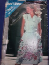 See &amp; Sew Misses’ Blouse &amp; Skirt Size 8-12 #3808 - £3.11 GBP