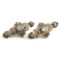 Authenticity Guarantee 
Antique Victorian Long Diamond Drop Stud Earring... - £1,260.30 GBP