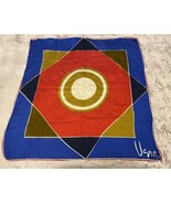 Vintage Geometric Abstract Scarf Made Japan USNA by Veresa - £26.40 GBP
