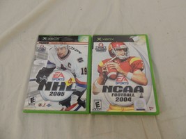 Xbox EA Sports NCAA Football 2004 and NHL 2005 Lot of 2 Games! Classics 50089 - £4.82 GBP