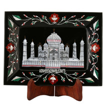 9&#39;&#39;x6&#39;&#39; Marble Serving Tray Taj Mahal Replica Marquetry Inlay Decor Gift... - $373.02