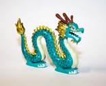 Minifigure Green Chinese Dragon Statue US Seller - $10.33