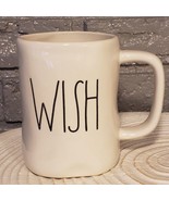 Rae Dunn &quot;WISH&quot; Ivory Colored Ceramic Coffee Mug Artisan Collection 20 oz. - £10.11 GBP