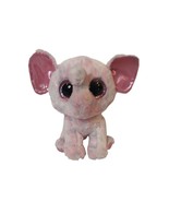 TY Beanie Boos Ellie the Elephant Pink Plush Glittery Eyes Stuffed anima... - $4.81