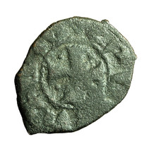 Cilician Armenia Medieval Coin Levon III or IV 19mm King / Cross 04383 - $19.79