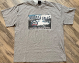 Vtg Niagra Falls T-Shirt Tourist Canada River Wear XL Gray Print Travel ... - $14.49