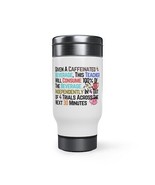 Travel Mug Tumbler with Handle 14oz Given A Caffeinated Beverage Stainless Steel - $28.99