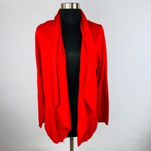 Torrid Womens 0 12 Red Open Front Long Sleeve Cardigan Sweater - £12.22 GBP