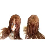 Hand Braided Mixed Color Micro Twist Front Lace Wig -24&quot; inch - $113.10