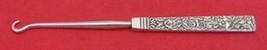 Repousse by Kirk Coin Silver Button Hook Square Handle 10.15 Mark 6 1/2" - $107.91