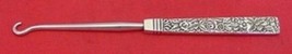 Repousse by Kirk Coin Silver Button Hook Square Handle 10.15 Mark 6 1/2&quot; - £85.94 GBP