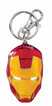 Marvel Iron Man Classic Face Color Pewter Keyring,Red, Yellow - £9.36 GBP