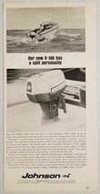 1967 Print Ad Johnson V-100 Outboard Motors 100 hp Waukegan,IL - £9.05 GBP