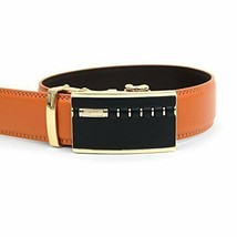 Men&#39;s Genuine Leather Belt with Removable Sliding Ratchet Buckle - Cogna... - £9.81 GBP