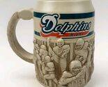 Miami Dolphins BRAX Ltd Ceramic Stein Mug 3D Football Scene 5.5" Tall 4"... - $49.90