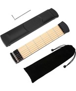 Drfeify Pocket Guitar: Plastic Woode Portable 6 Fret Pocket Guitar Left ... - $745.68 MXN
