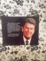 President Ronald Reagan On Birth Of America Famous Quotes Publicity Photo - £4.44 GBP+