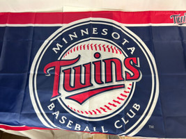 MLB Minnesota Twins 58x34” Flag Man Cave Flag USA Old School Banner - £9.25 GBP